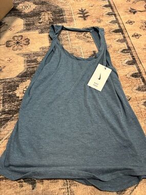 Nike Women's Heather Blue Yoga Tank Top
